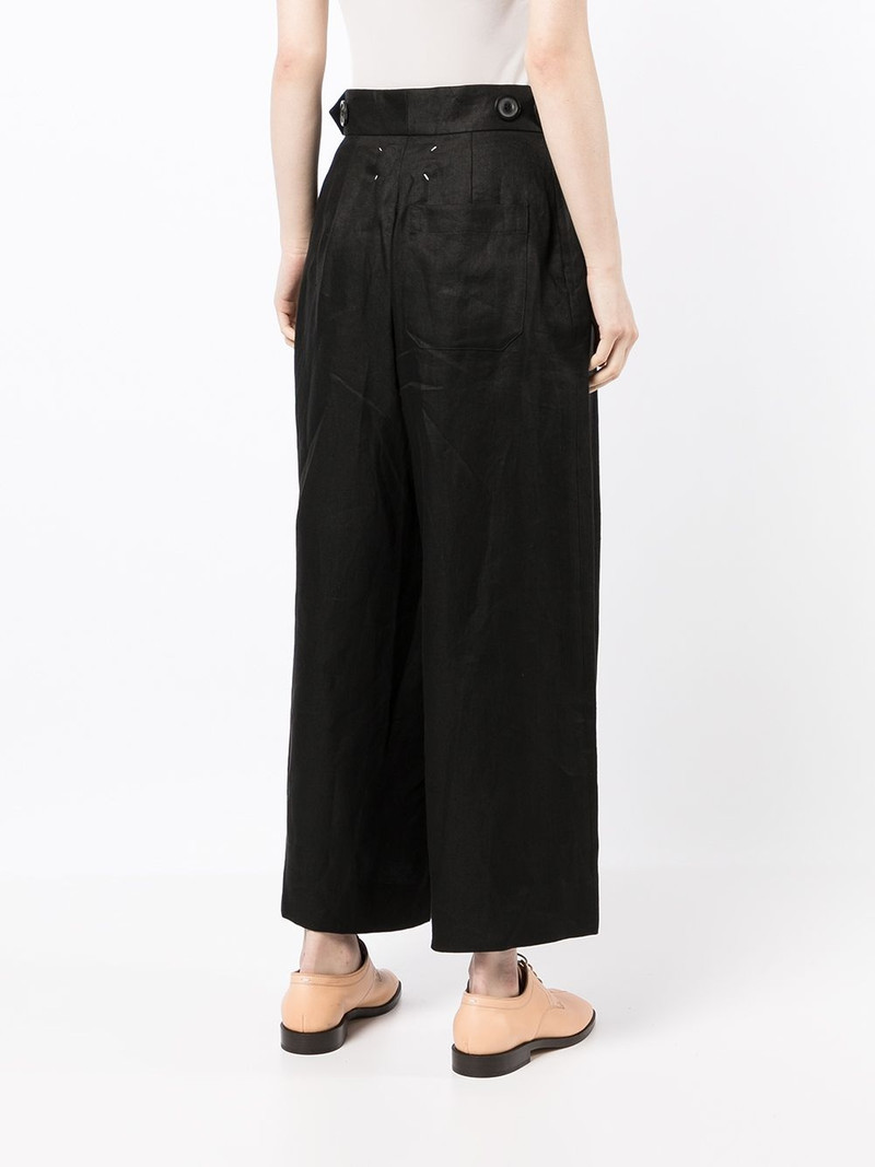 button-fastening waist t rousers 4