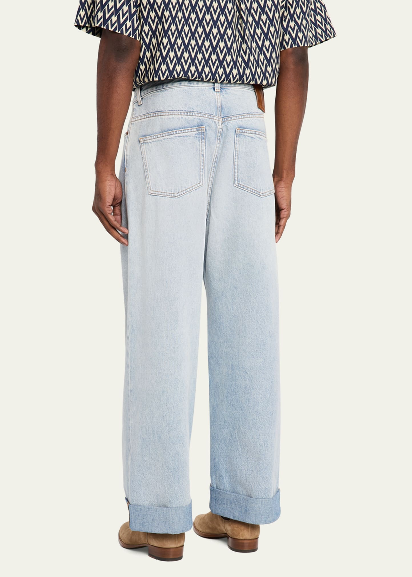 Men's Wide-Leg Denim Jeans - 3