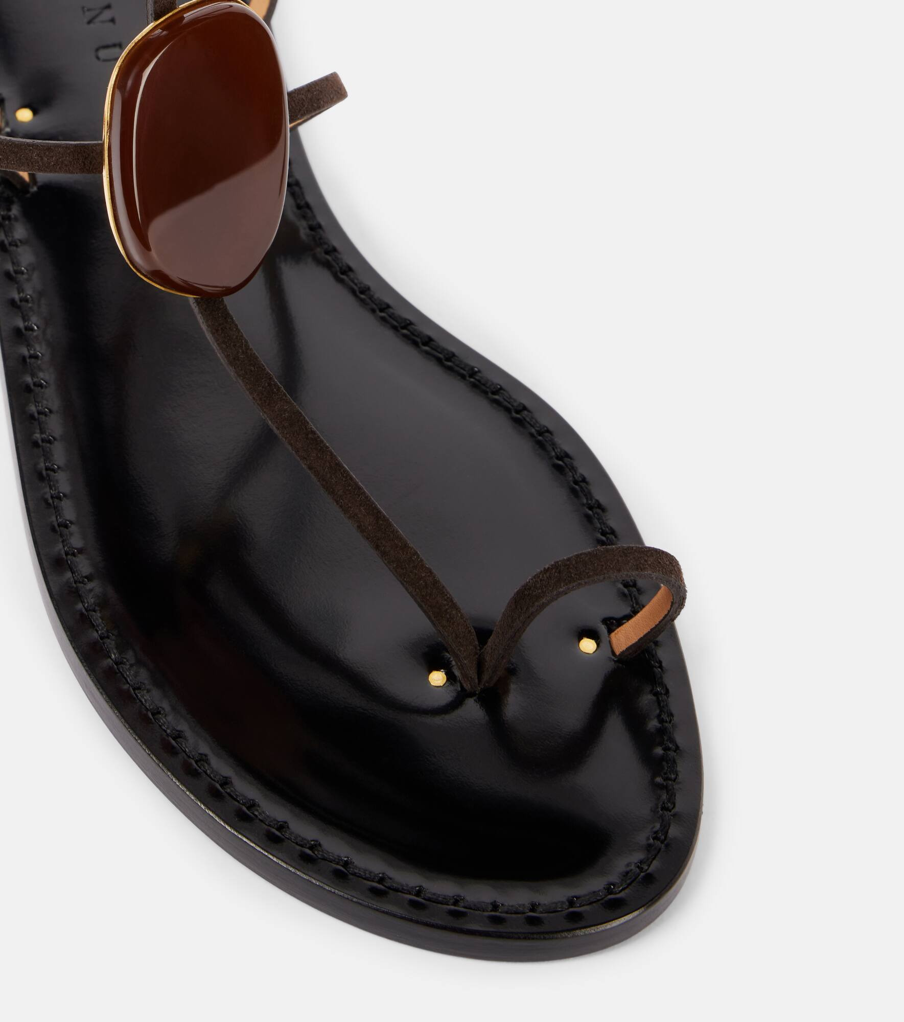 Cairo embellished leather sandals - 5