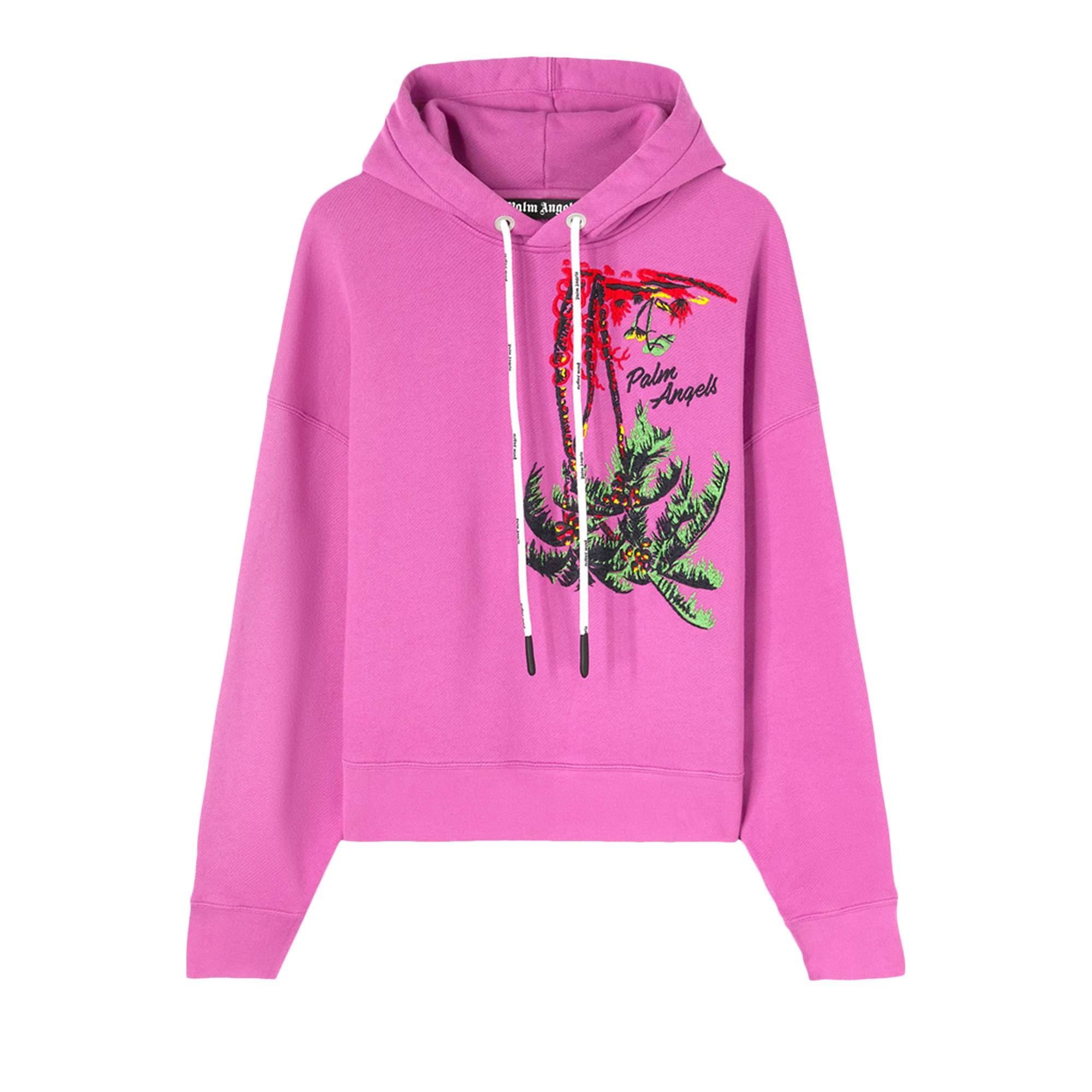 Palm Angels Upside Down Palm Hoodie 'Purple/Green' - 1
