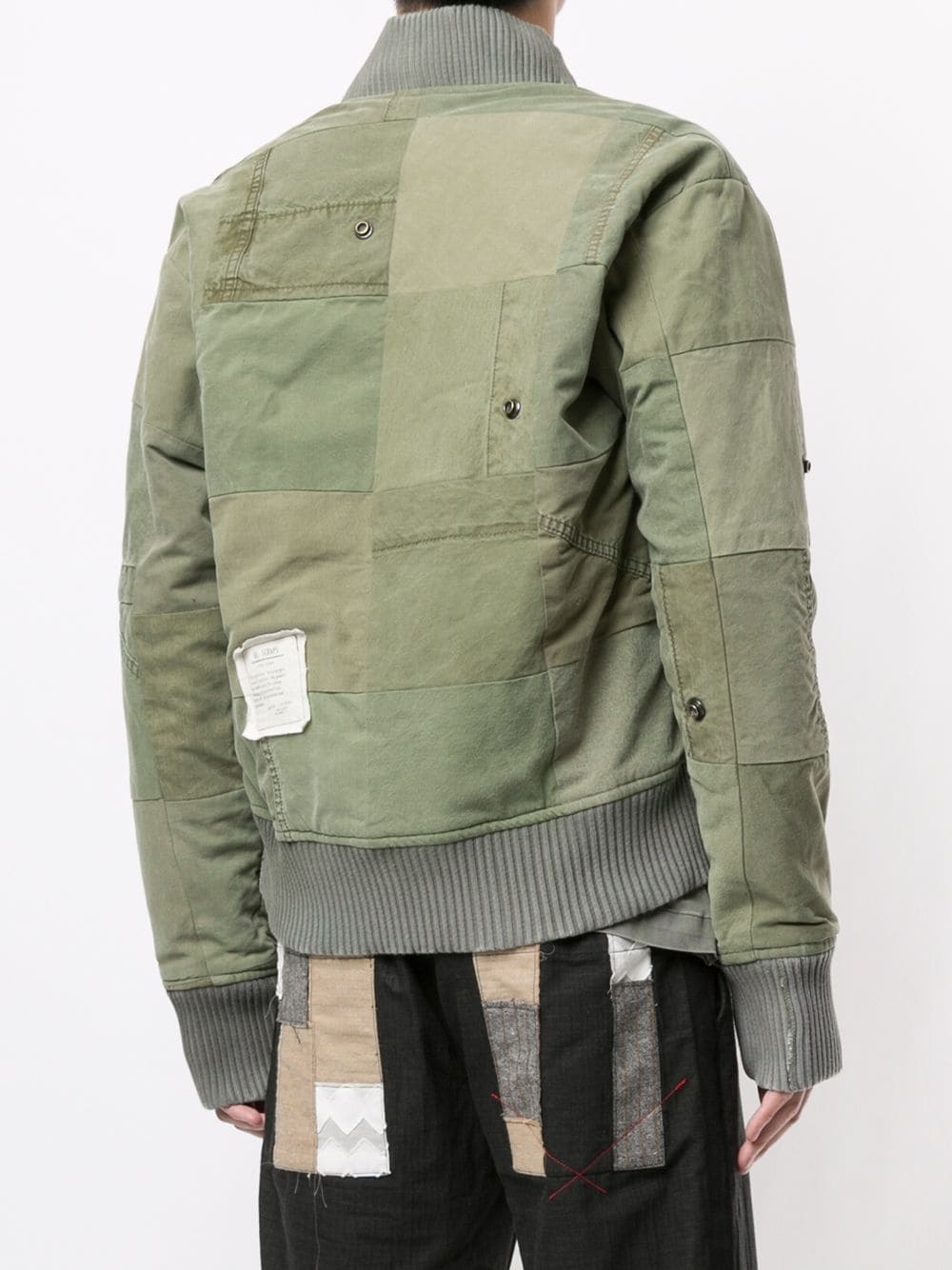 patchwork bomber jacket - 4