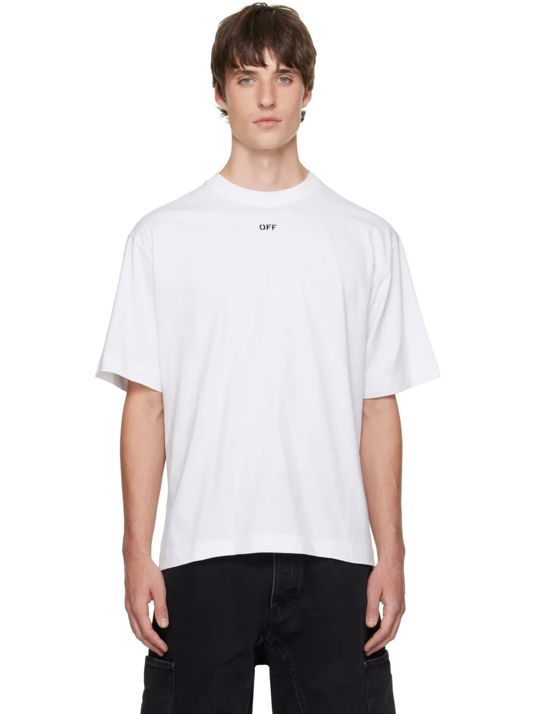 White Negative Arrow Skate T-shirt - 1
