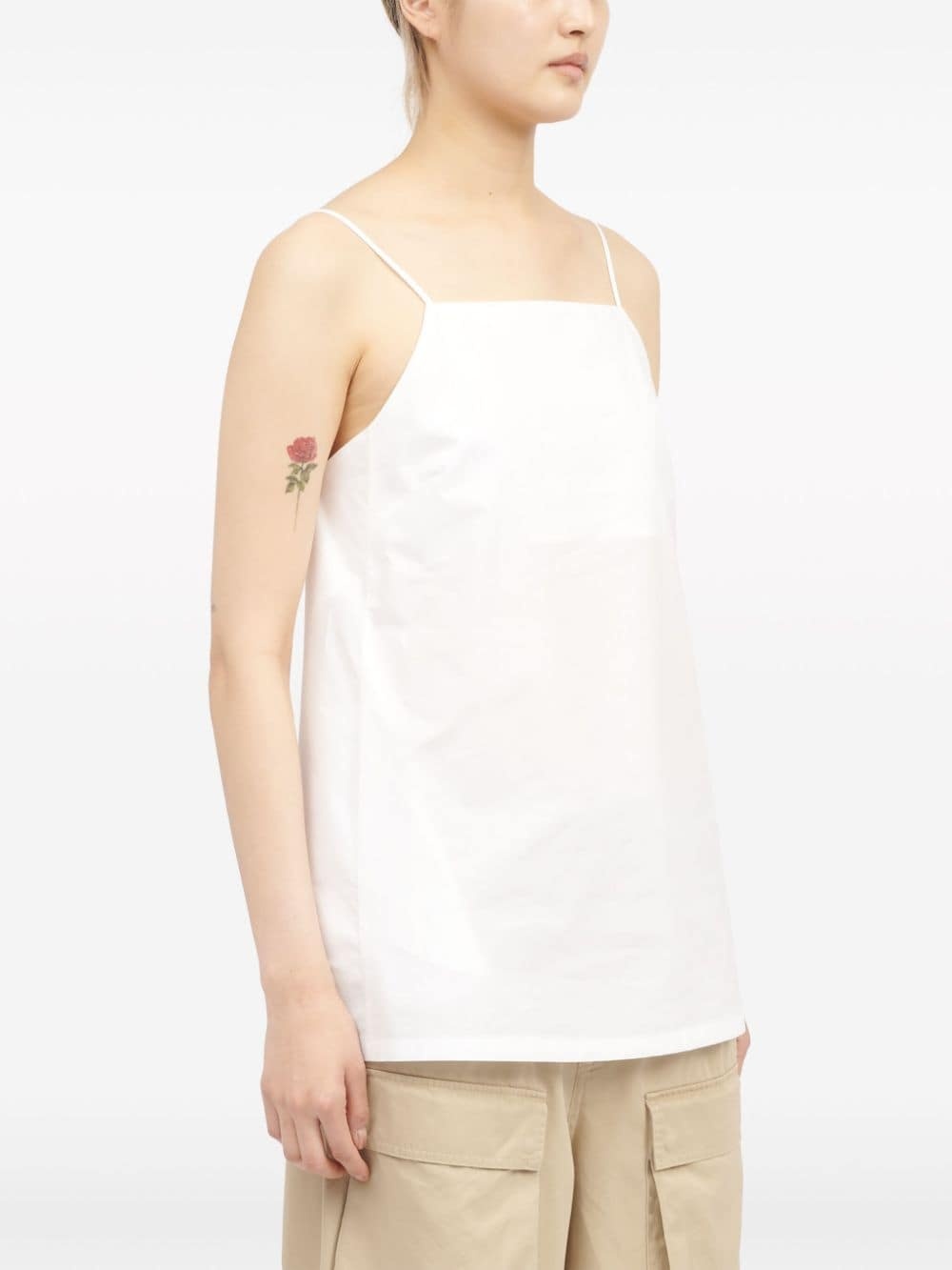 V-back cotton top - 3