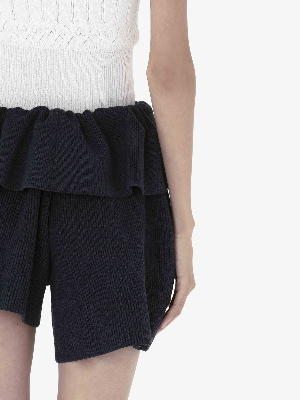 FOLD OVER ASYMMETRIC SHORTS - 5