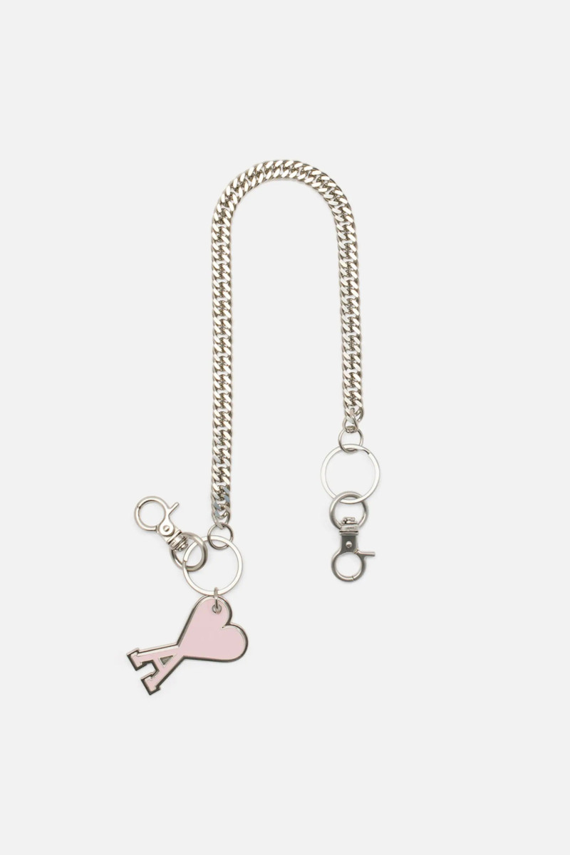AMI Paris Plain Ami De Coeur Chain Keyring outlook