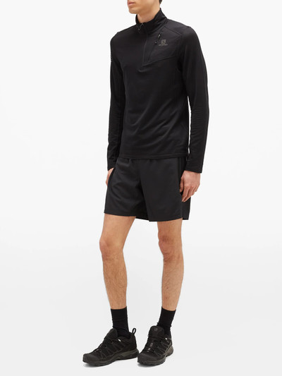 SALOMON Grid half-zip stretch-jersey top outlook