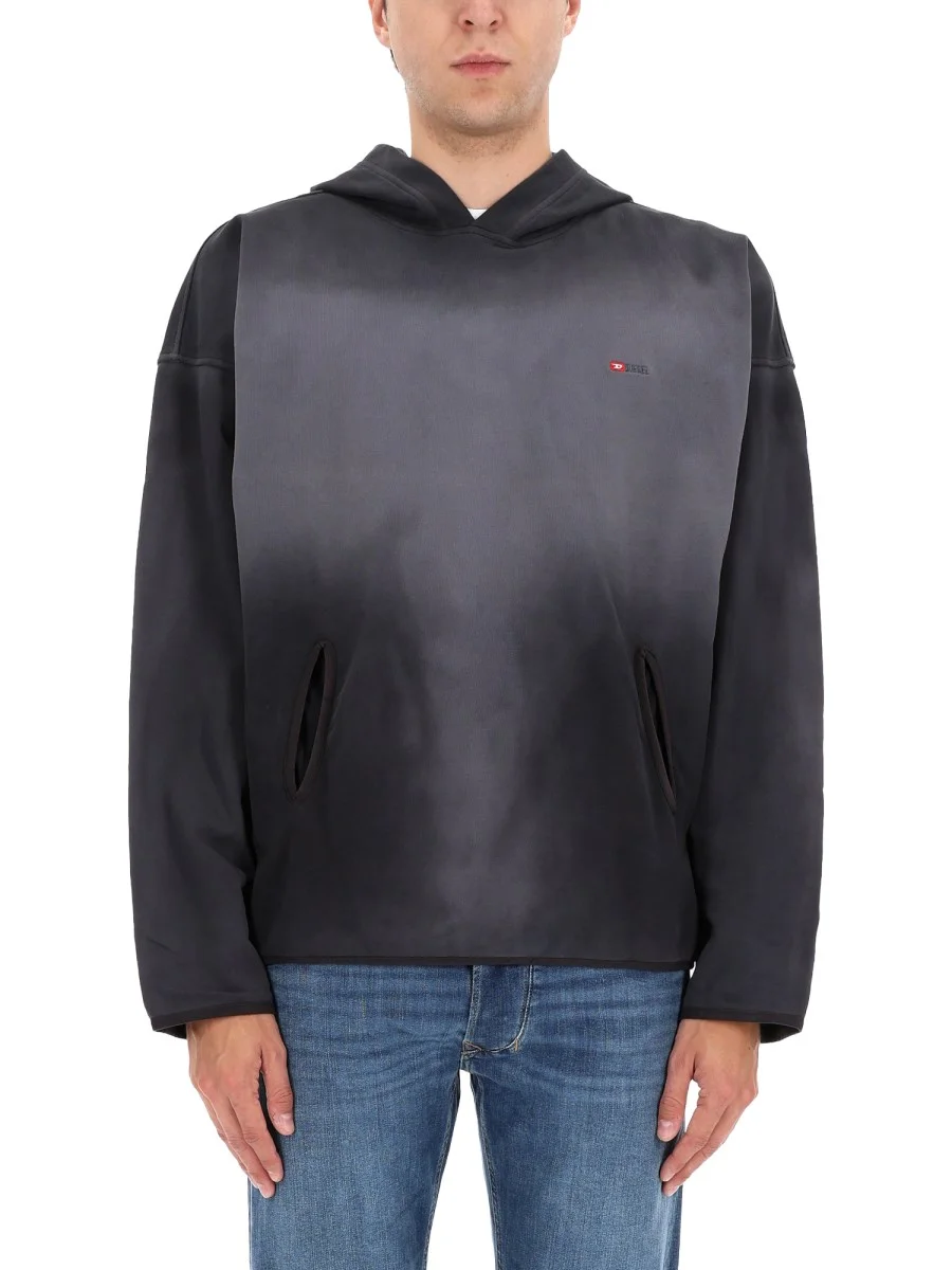 S-EE-T1 HOODIE WITH MICRO LOGO DETAIL - 1