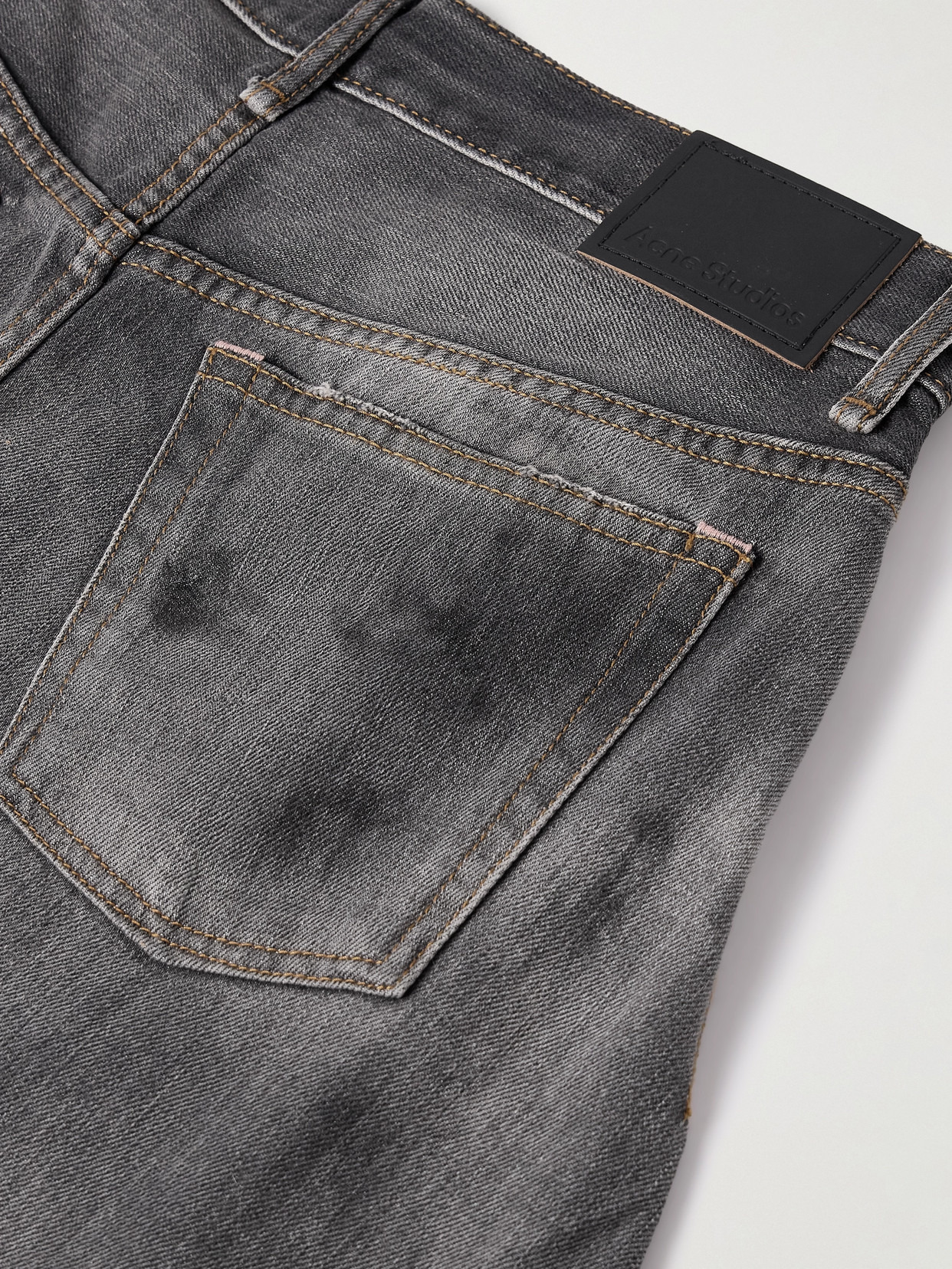 2006 Paint-splattered Low-rise Barrel-leg Jeans - 6