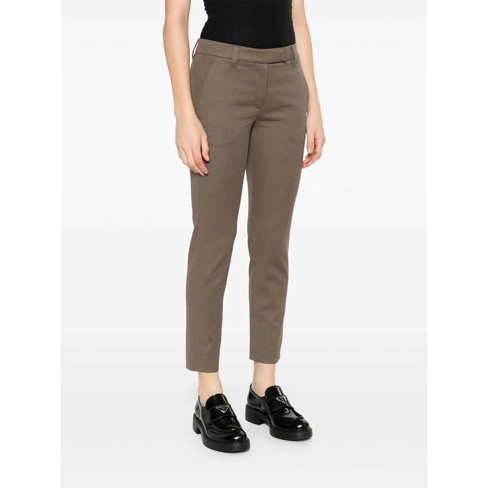 Brunello Cucinelli Green Trousers - Slim-Fit Trousers Women - 3