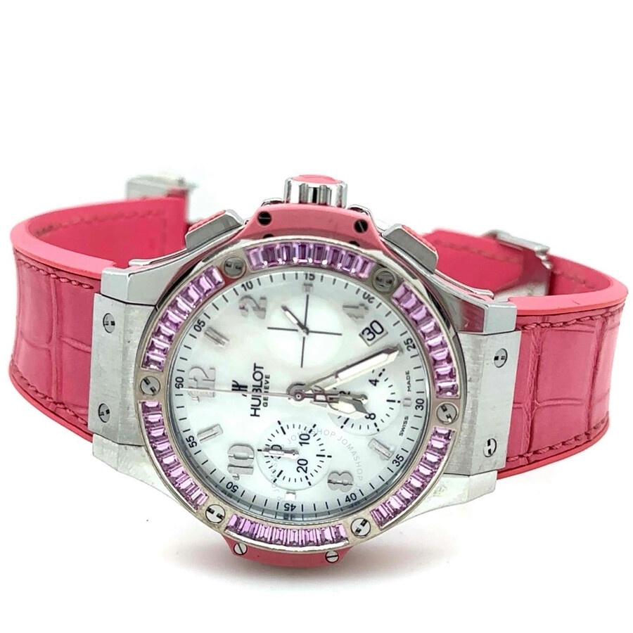 Pre-owned Hublot Big Bang Tutti Frutti Chronograph Mother of Pearl Dial Ladies Watch 341.SP.6010.LR. - 5