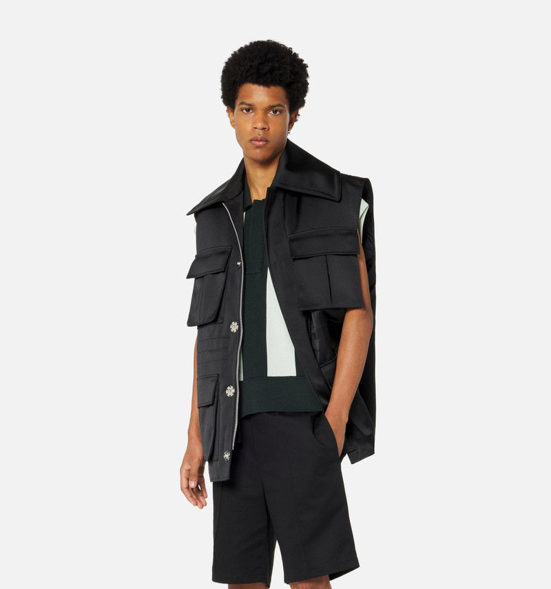 AMI Paris Sleeveless Jacket With Patch Pockets outlook