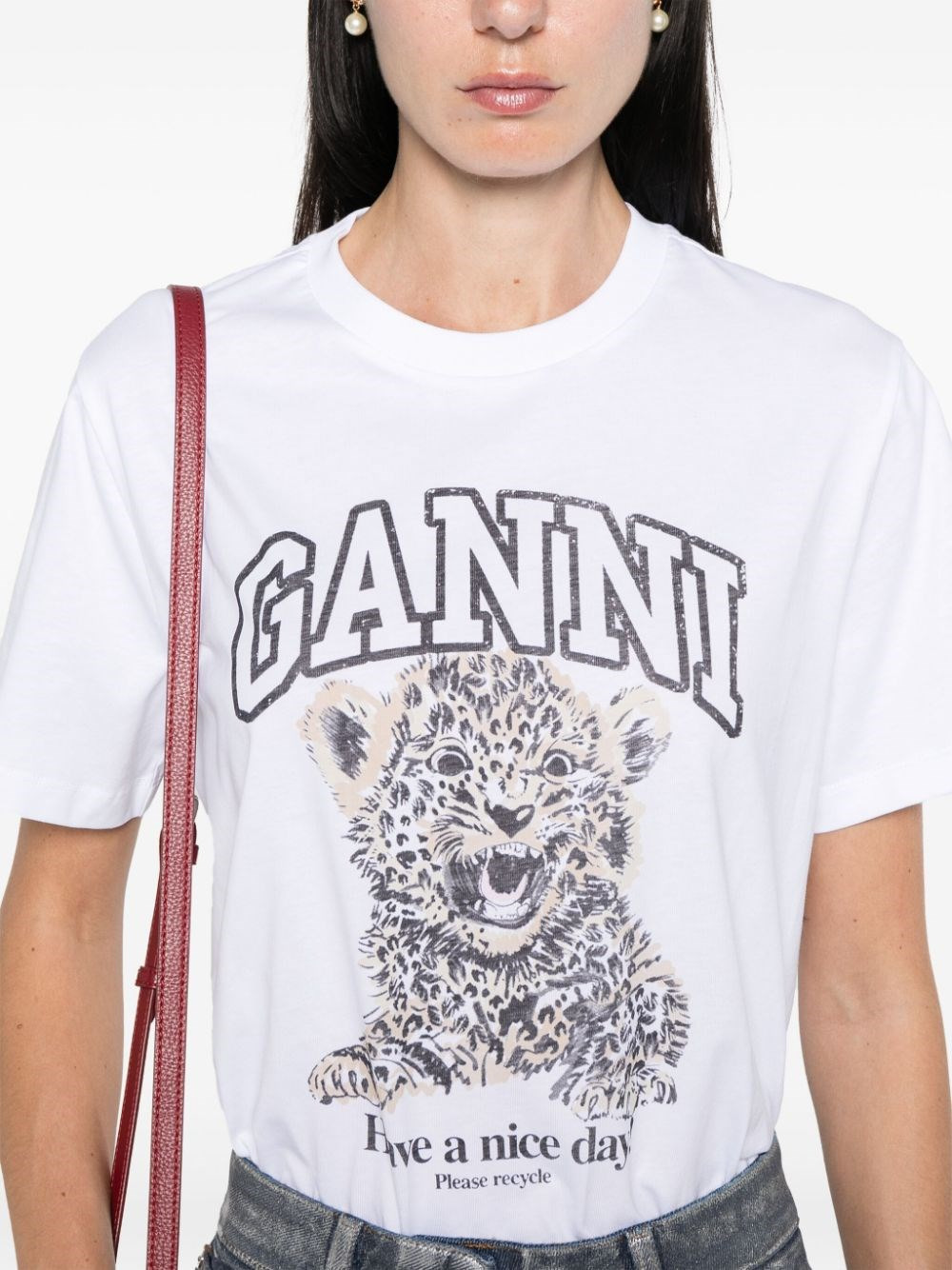 Leopard organic cotton t-shirt - 5