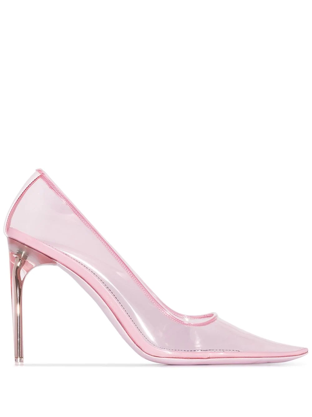 transparent 100mm pumps - 1