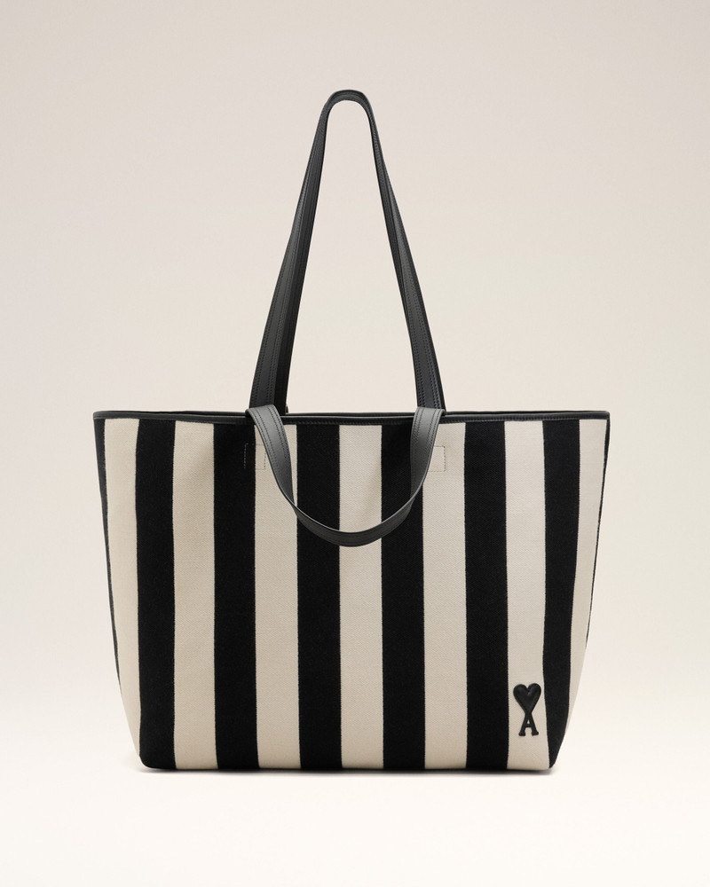 WHITE COTTON AMI DE COEUR SHOPPING BAG 1