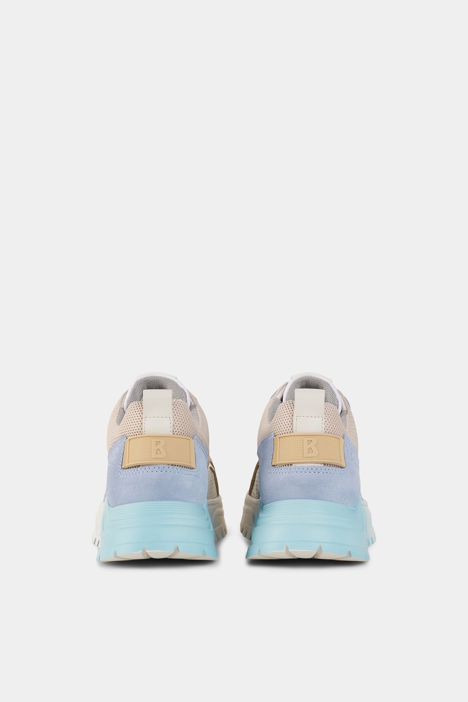 Malaga sneaker in Beige/light blue - 5