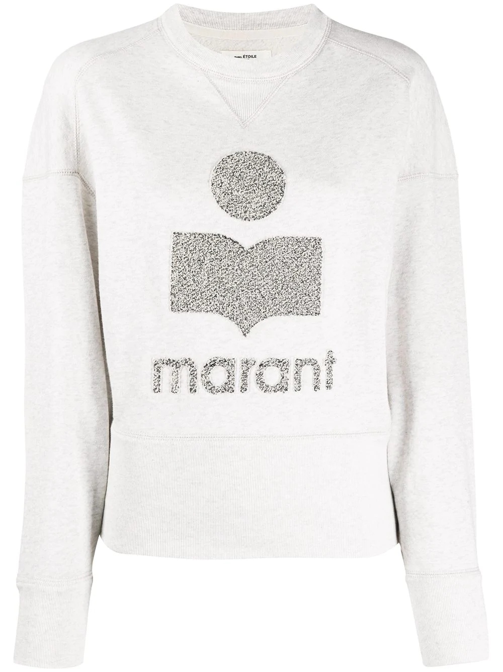 contrast logo sweatshirt  - 1