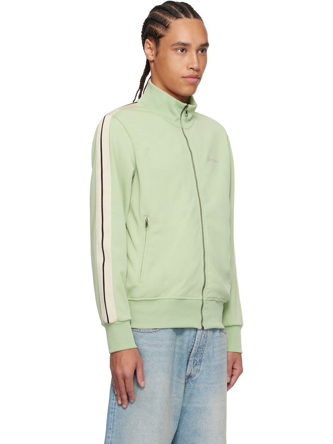 Green Embroidered Logo Track Jacket - 2