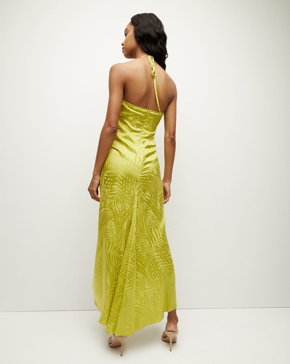 ALDANA STRETCH-SILK DRESS - 6