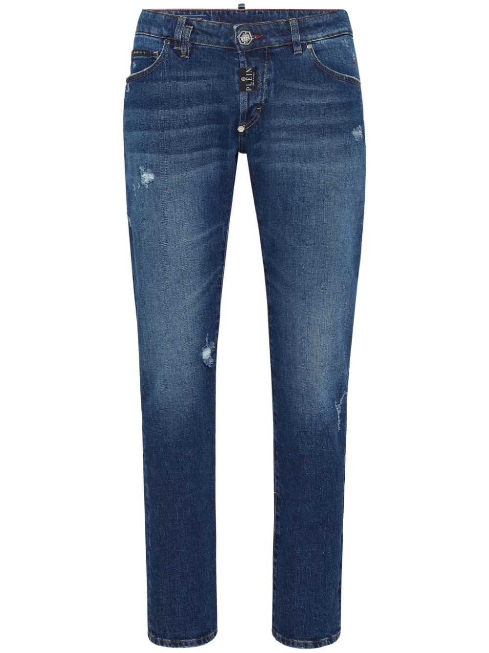 mid-rise skinny jeans - 1