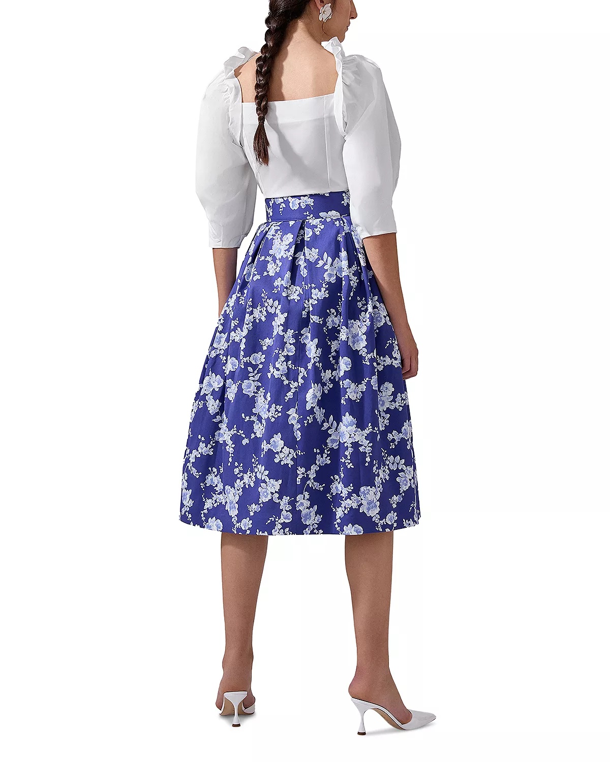 Floral Print Midi Skirt - 2