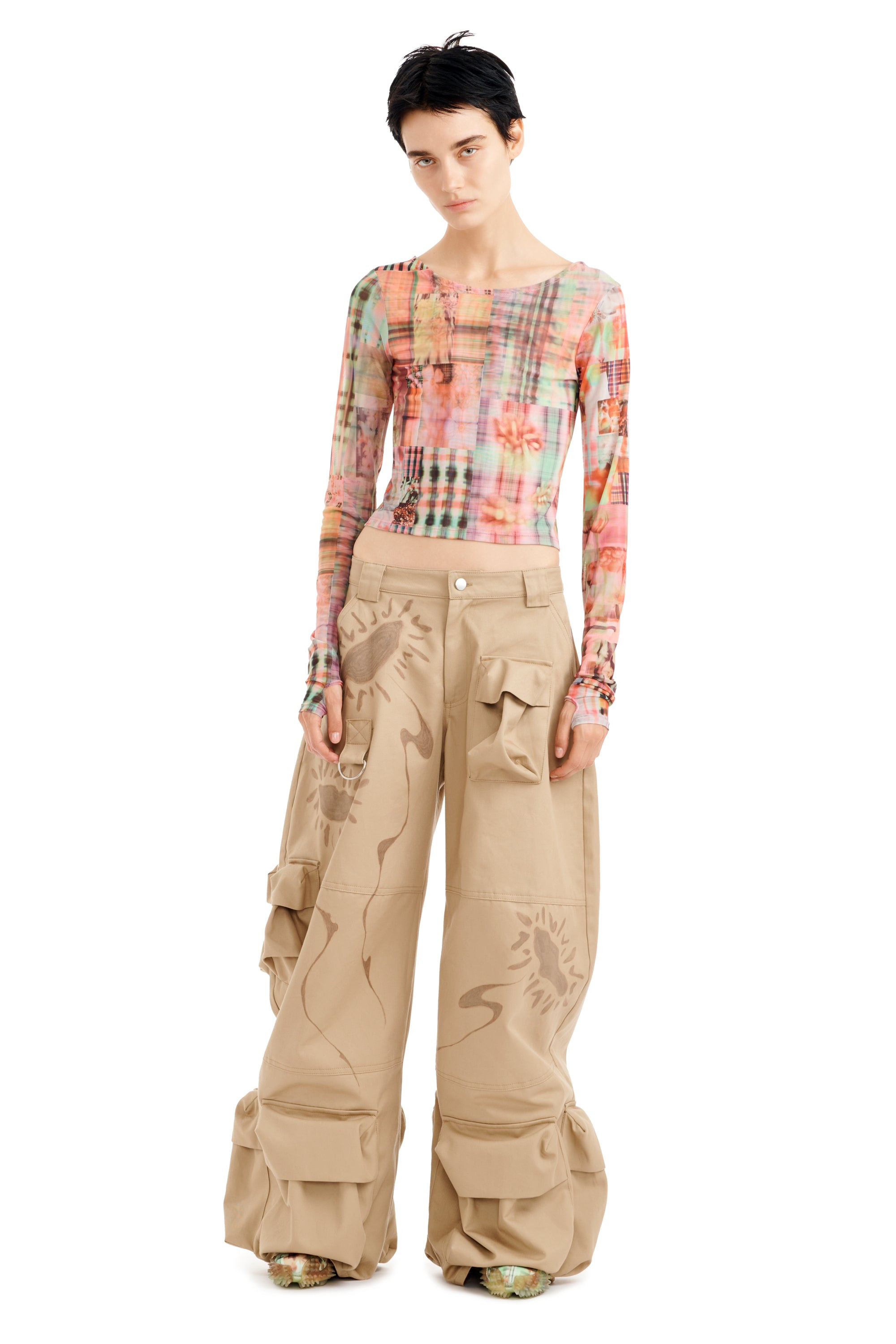 SAND DAISY GARDEN CARGO PANT - 8