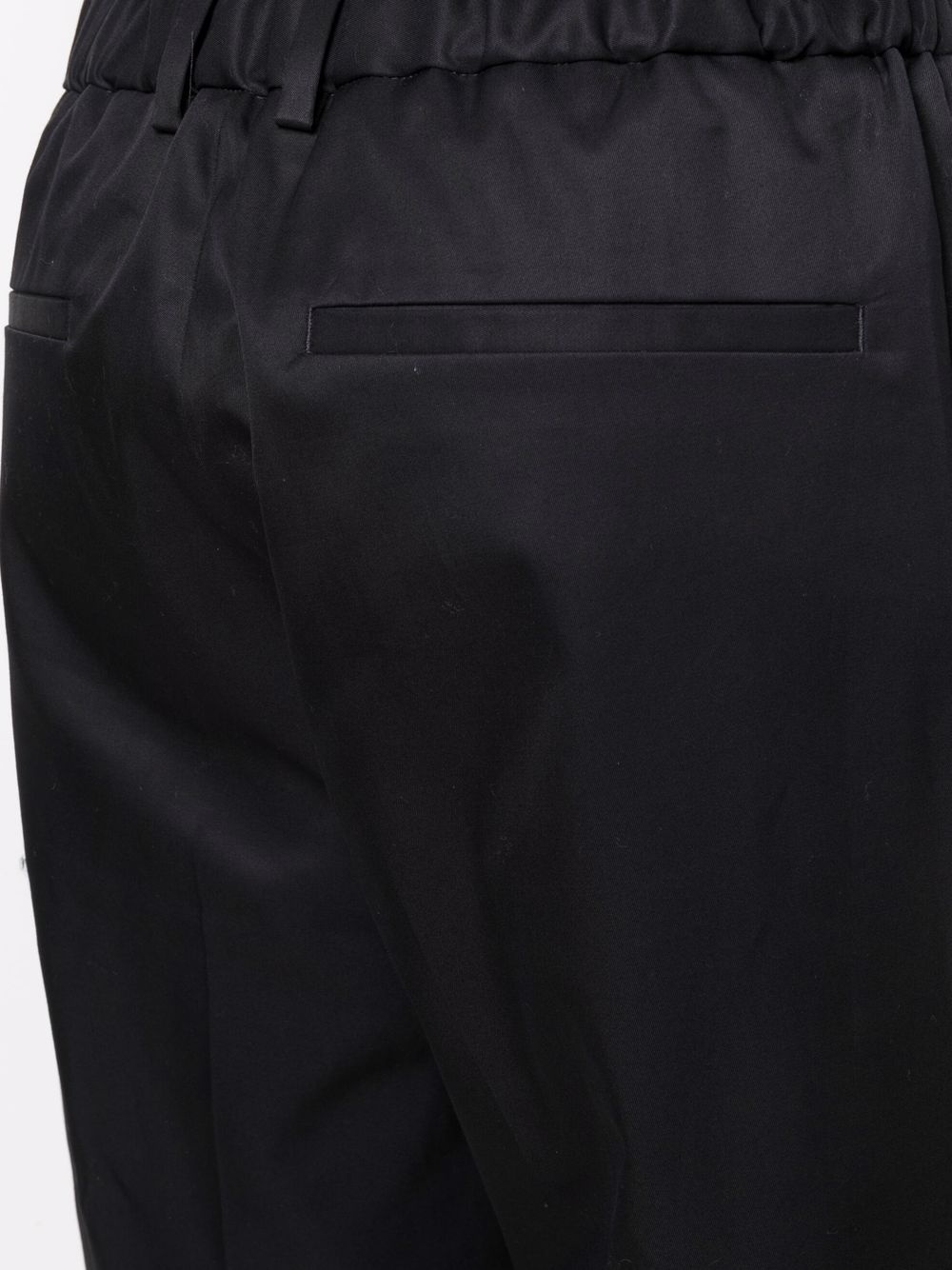 straight-leg elasticated waist trousers - 5