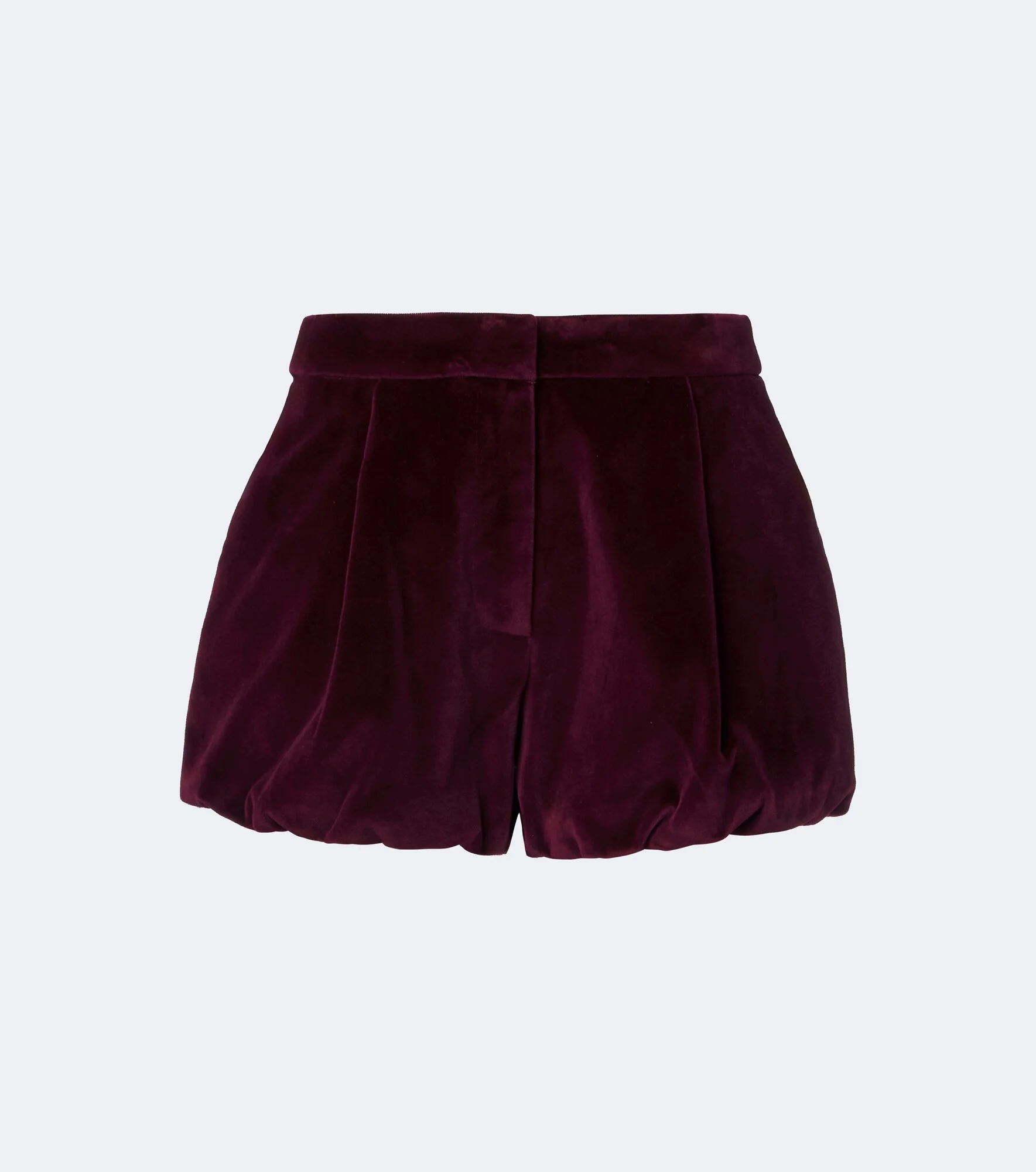 Maria cotton velvet balloon shorts - 1
