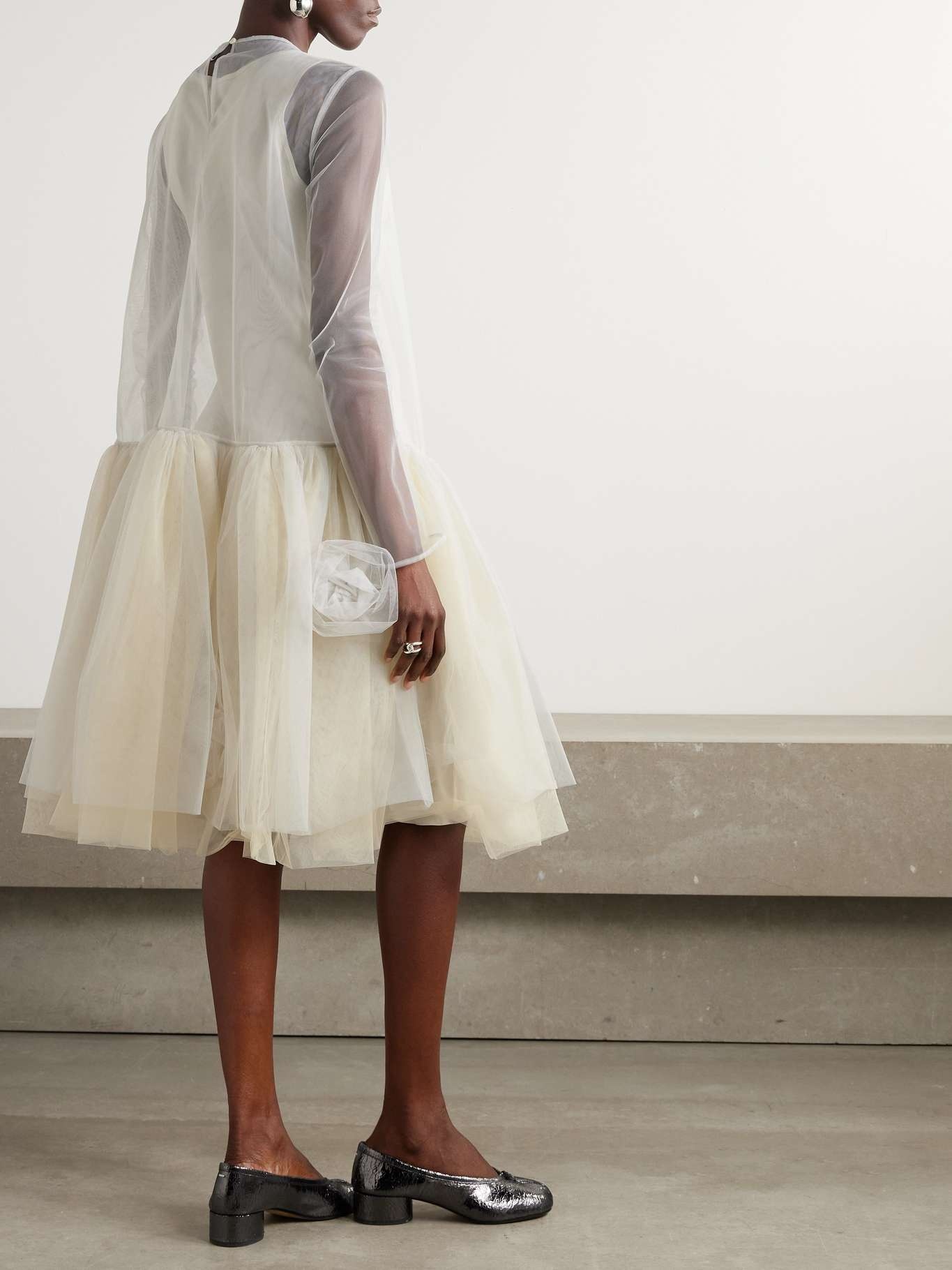 Layered ruffled tulle dress - 3