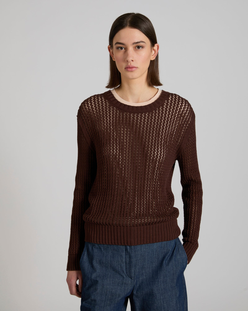 SLOWEAR Regular fit cotton crew neck jumper outlook