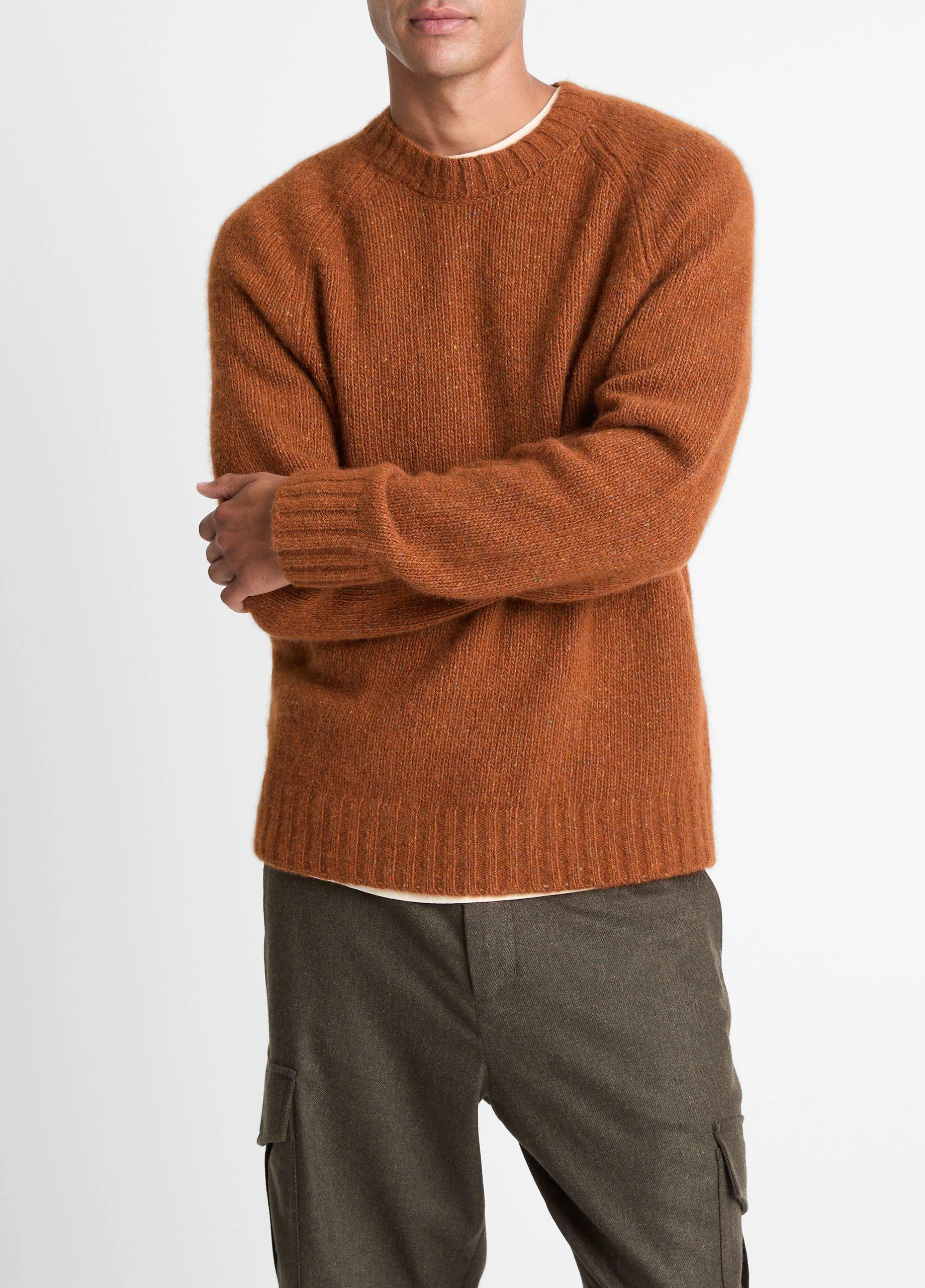 Donegal Cashmere Raglan-Sleeve Sweater - 1