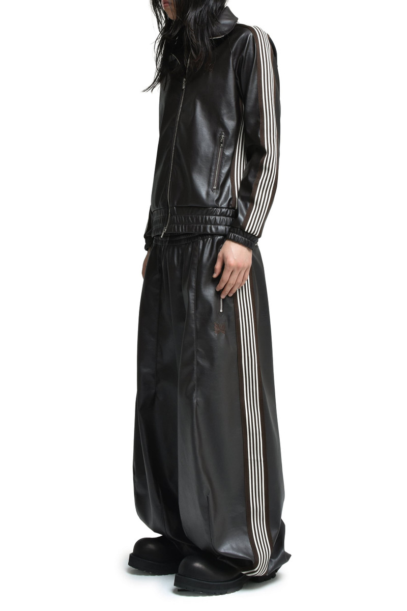 HD TRACK PANT - SYNTHETIC LEATHER (EXCLUSIVE) / DK. BRW 4