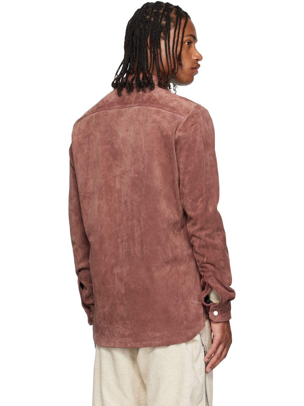 Pink Concordians Larry Fogpocket Suede Jacket - 3