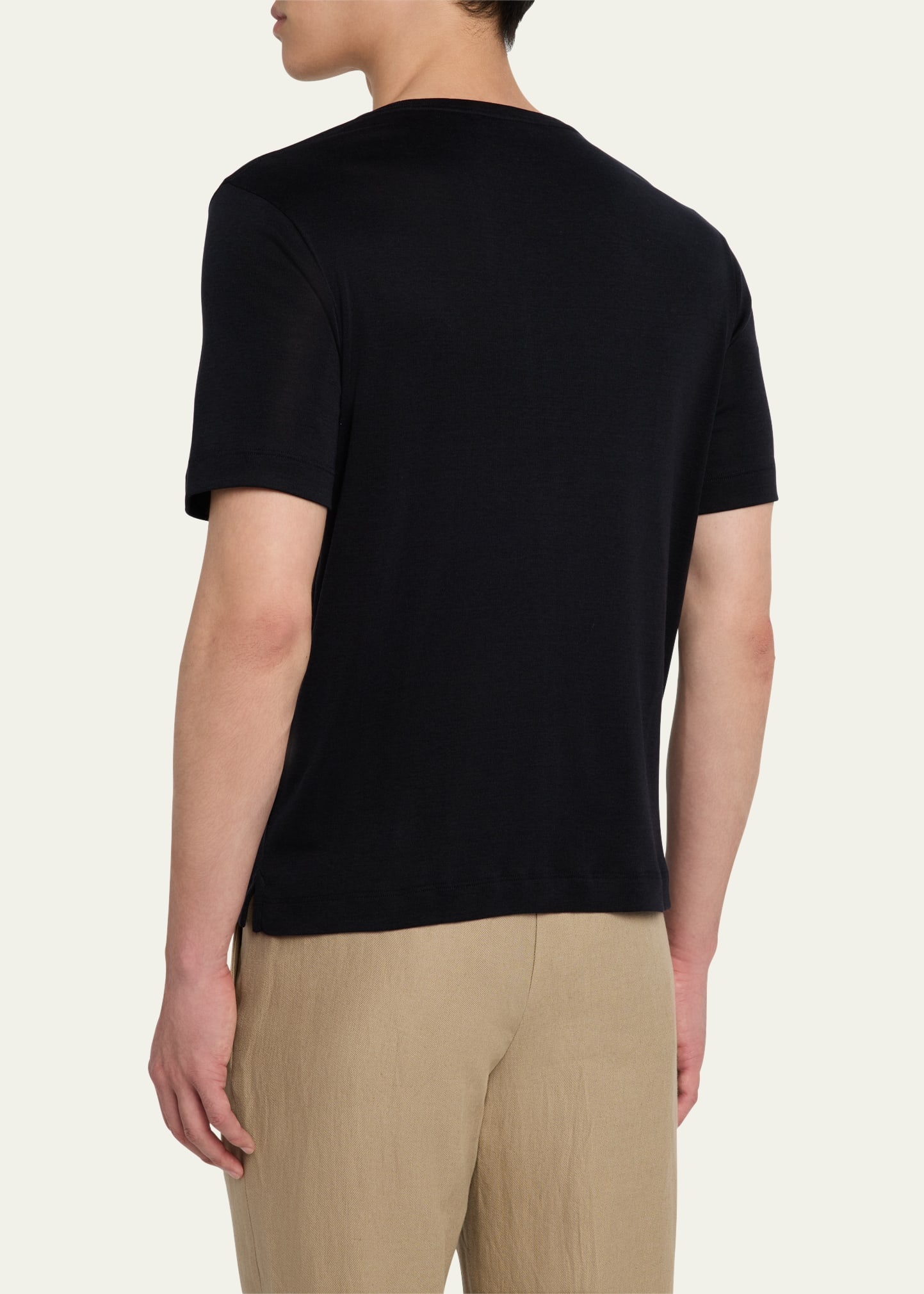 Men's Mazzorbo Silk and Cotton Crewneck T-Shirt - 3