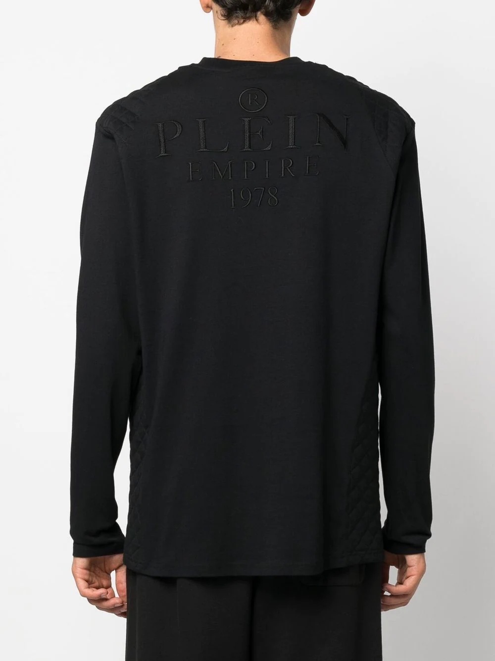 logo-embroidered long-sleeved T-shirt - 4