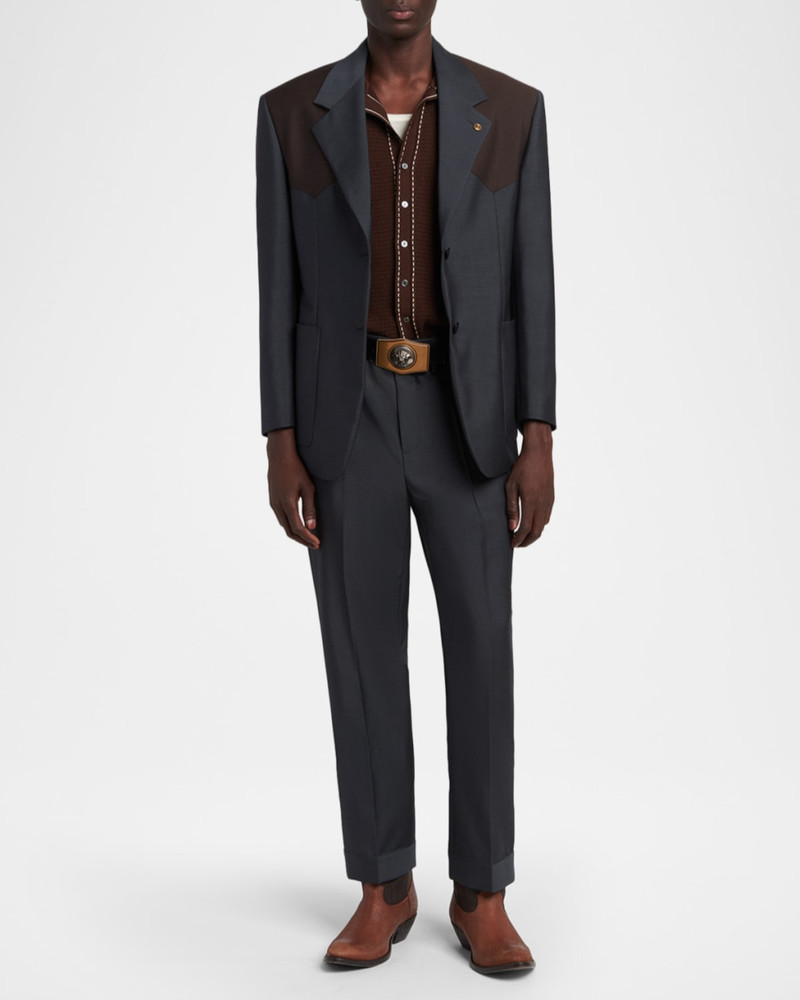 VERSACE JEANS COUTURE Men & apos;s Straight-Leg Formal Pants outlook