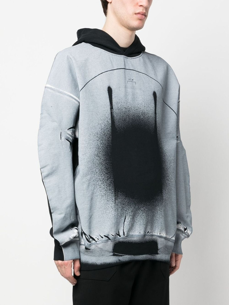 Exposure abstract-print hoodie 3