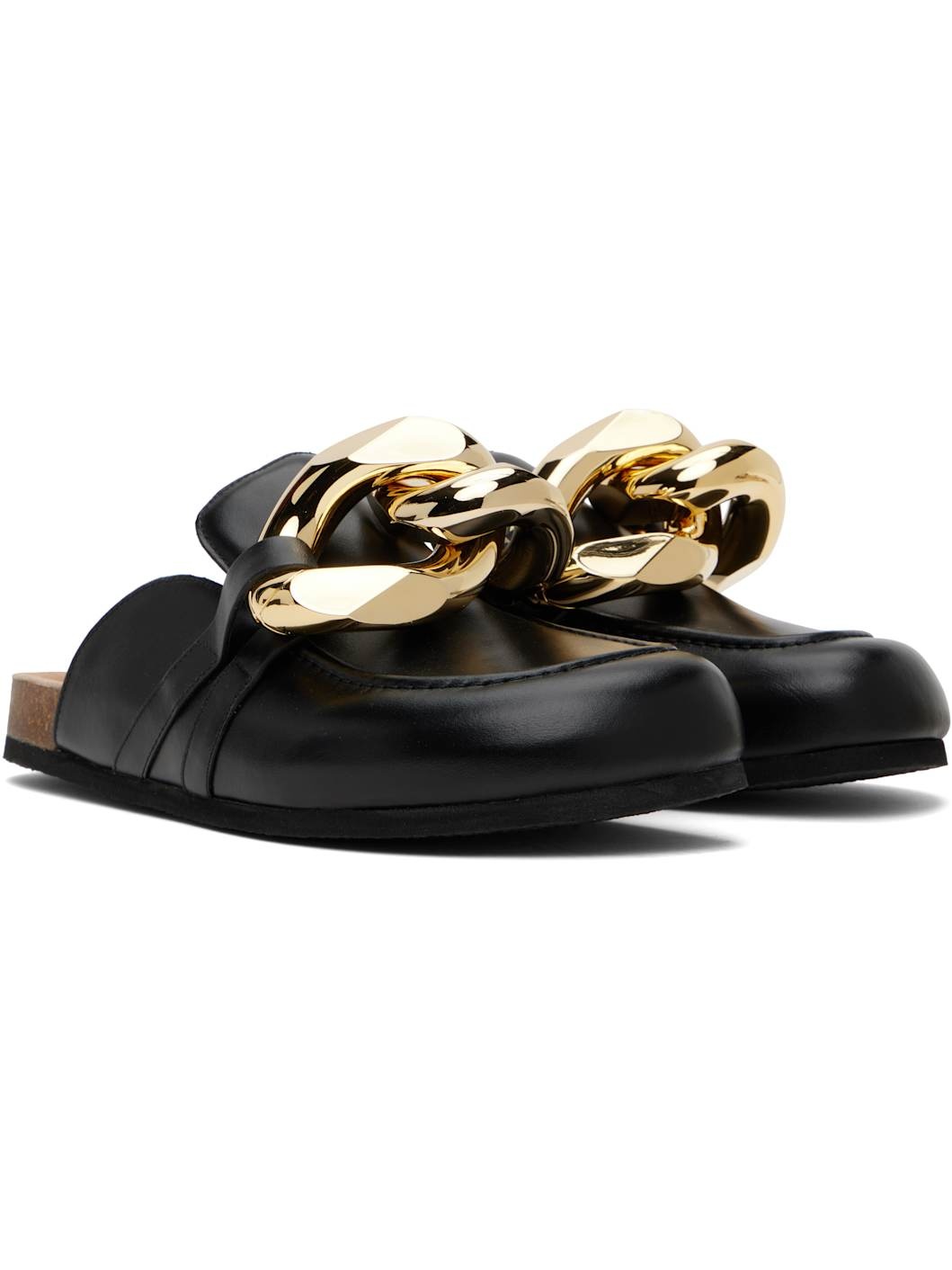 Black Chain Loafers - 4