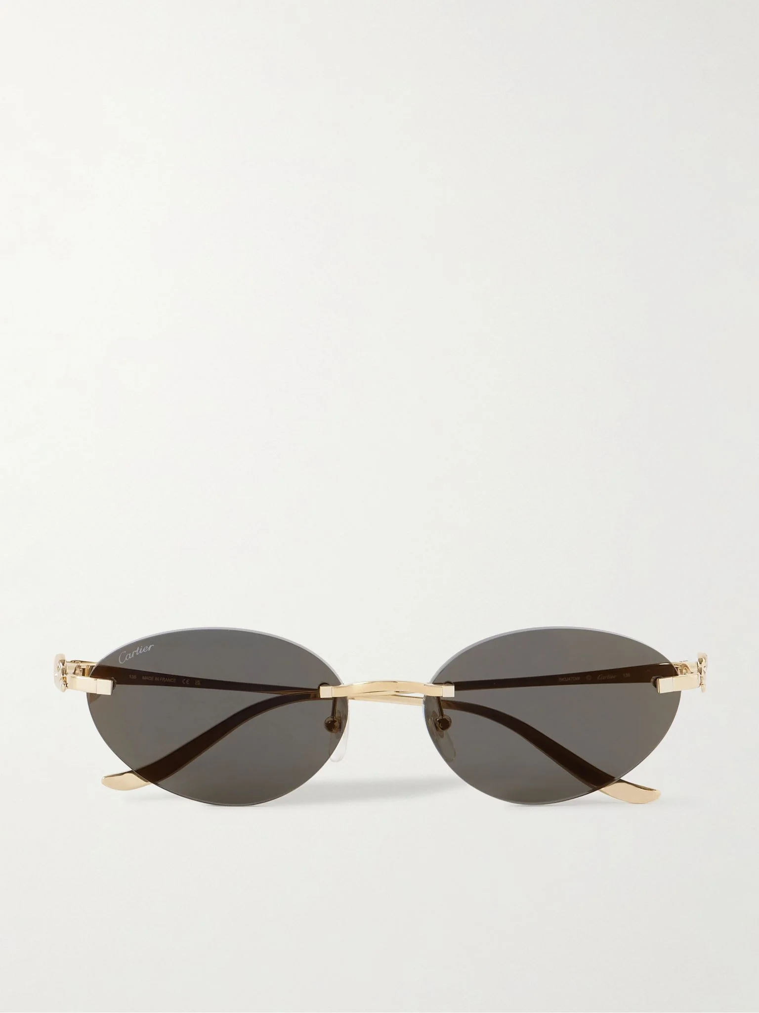 Panthère cat-eye gold-tone sunglasses Gold - 1