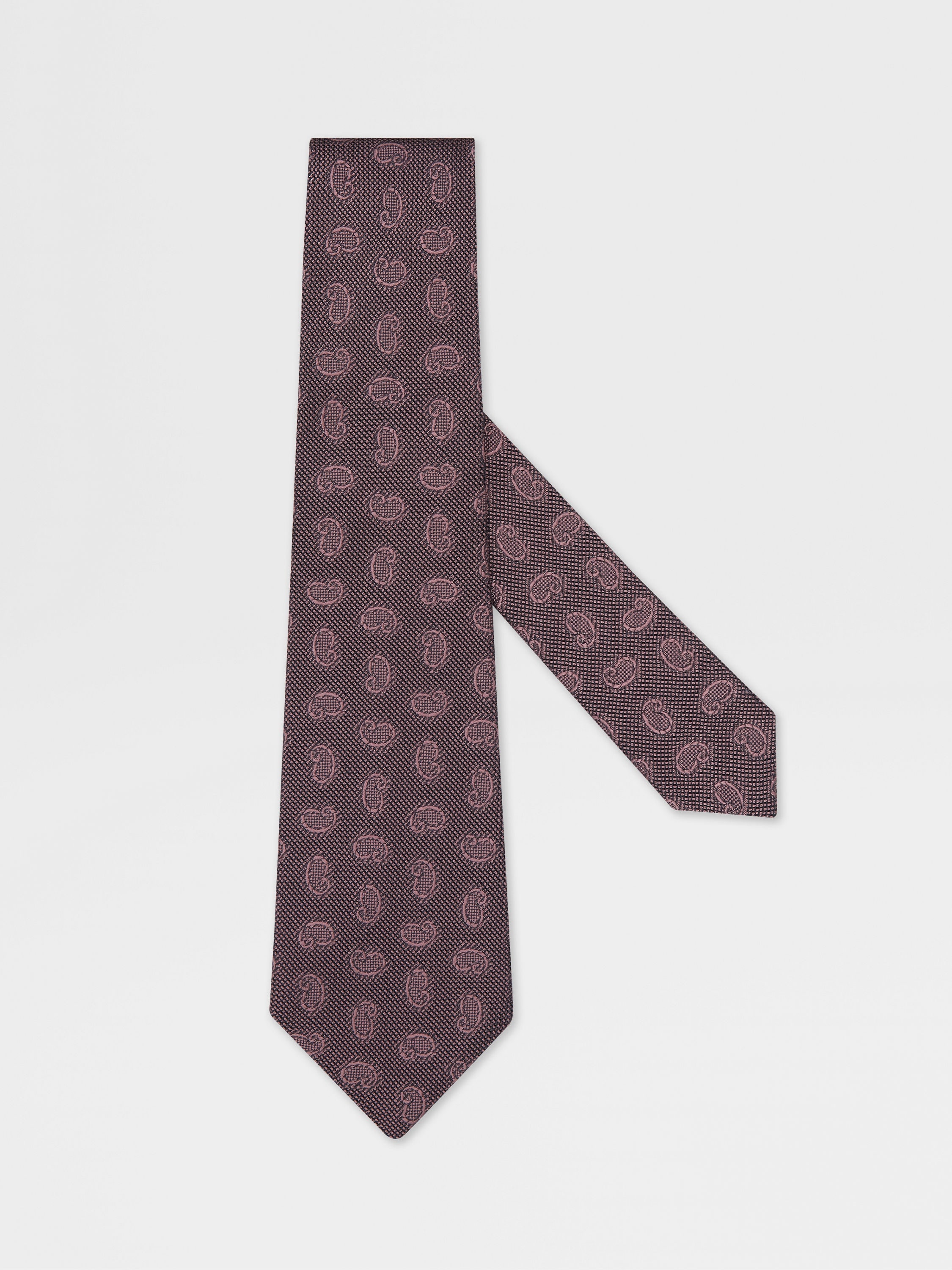 PINK SILK TIE - 1