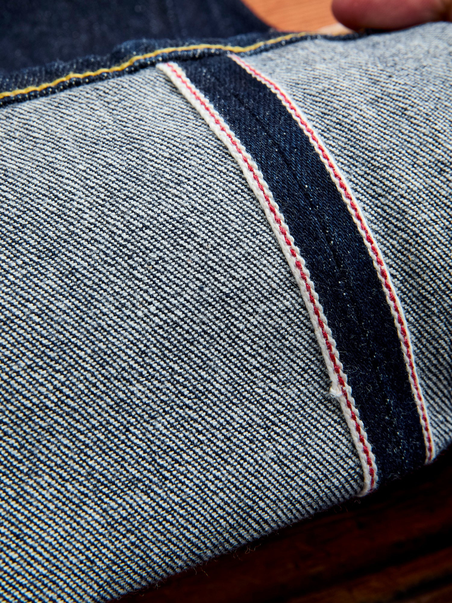 11.8oz Indigo Stretch Selvedge Denim - Tapered Fit - 10