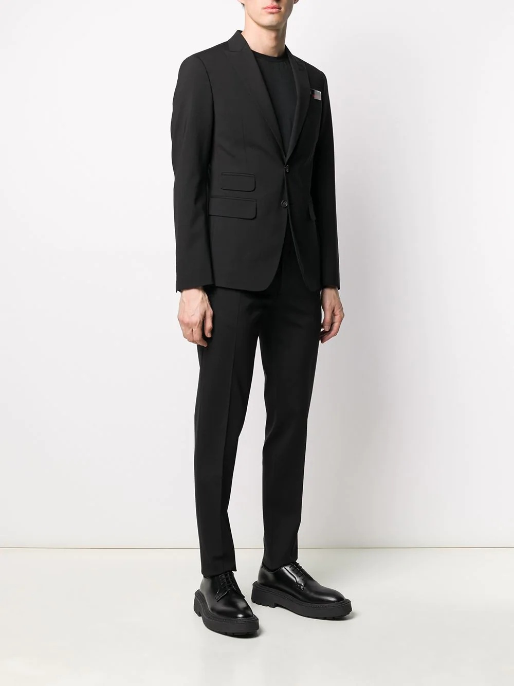 single-breasted tailored suit - 3