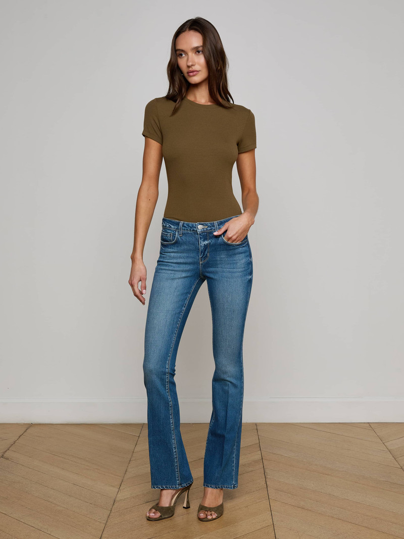 L'AGENCE Cara Low-Rise Bootcut Jean outlook