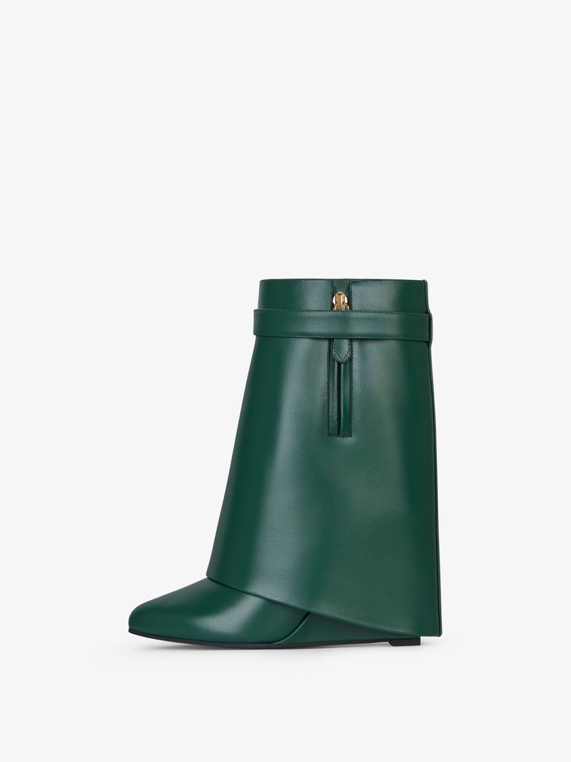 Givenchy SHARK LOCK ANKLE BOOTS IN LEATHER outlook