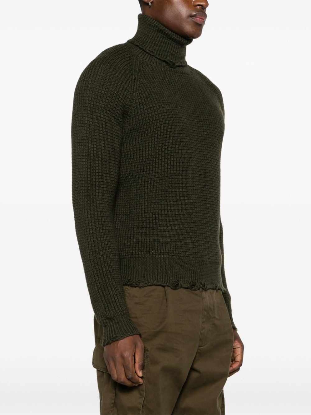 roll-neck wool jumper - 3