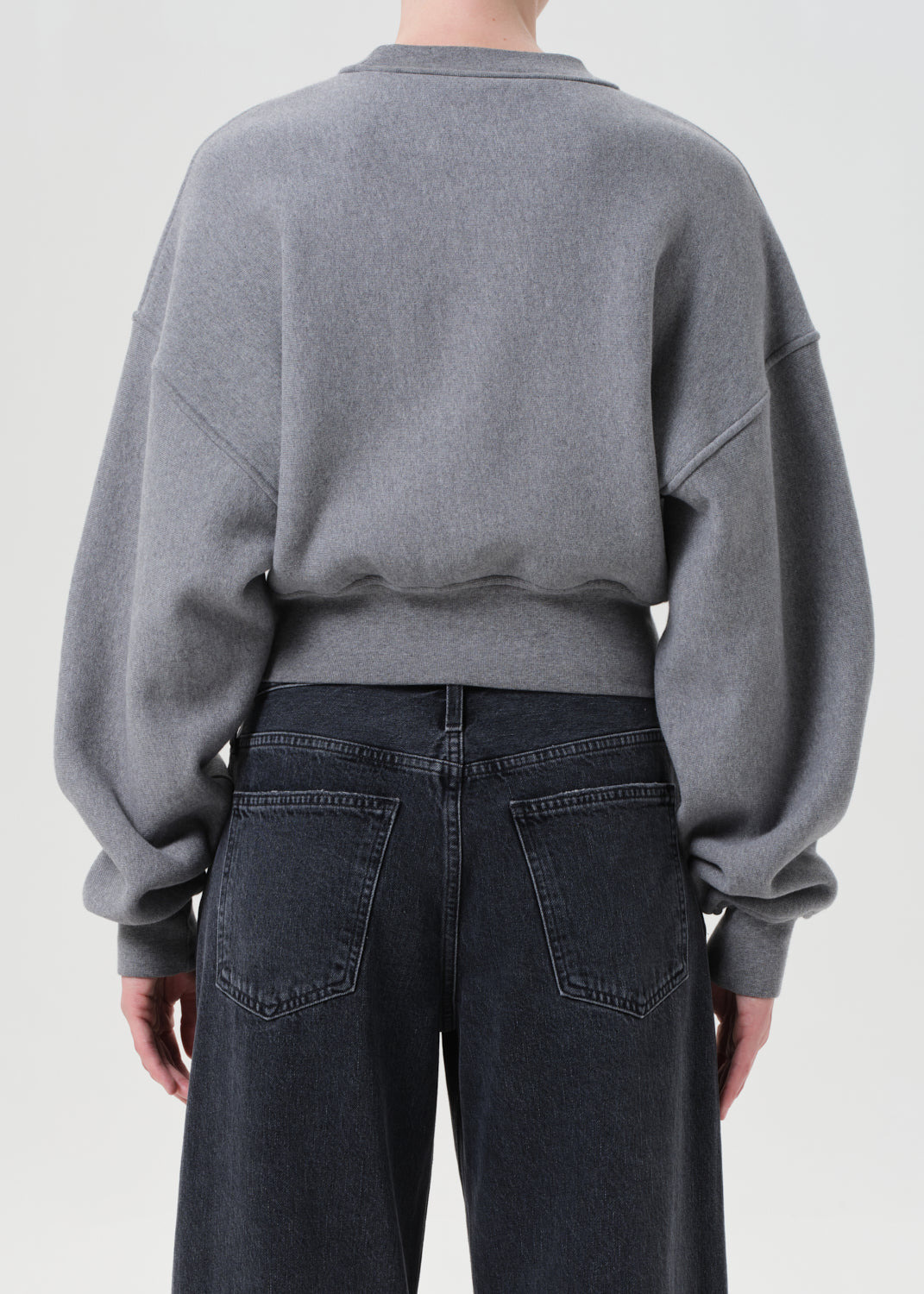 KIT SWEATSHIRT IN GREY HEATHER - 2