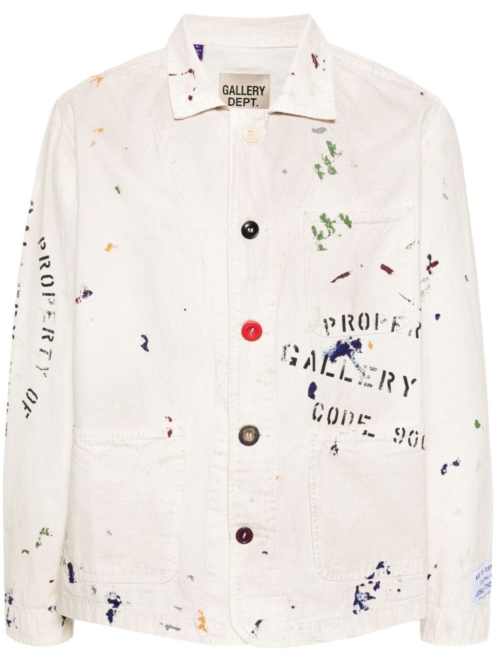all-over paint-splatter jacket - 1