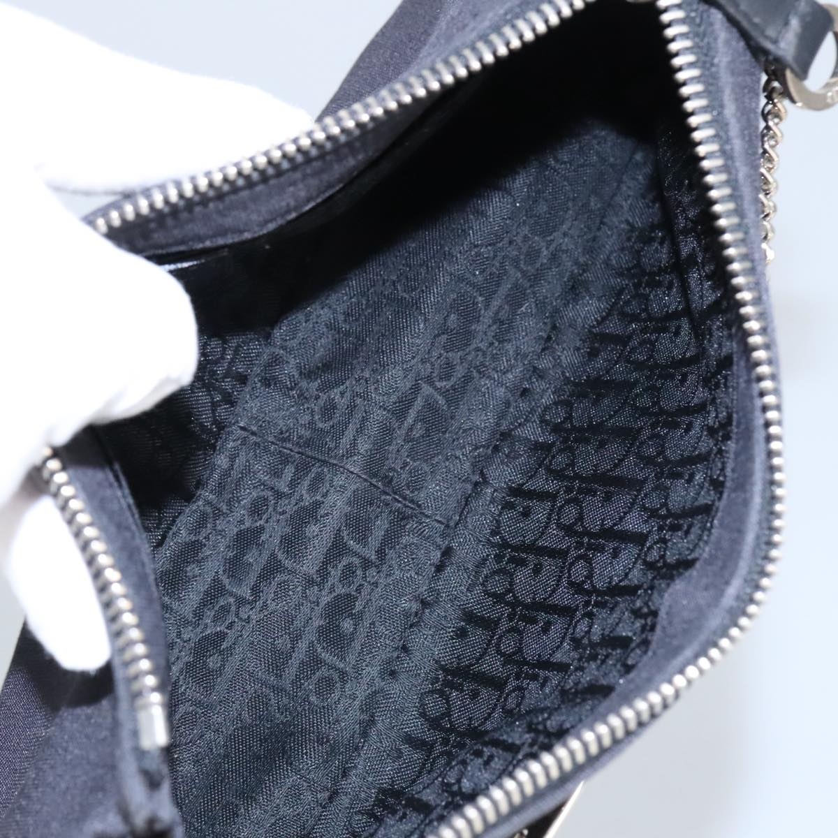 DIOR Hand Bag Canvas Black - 11