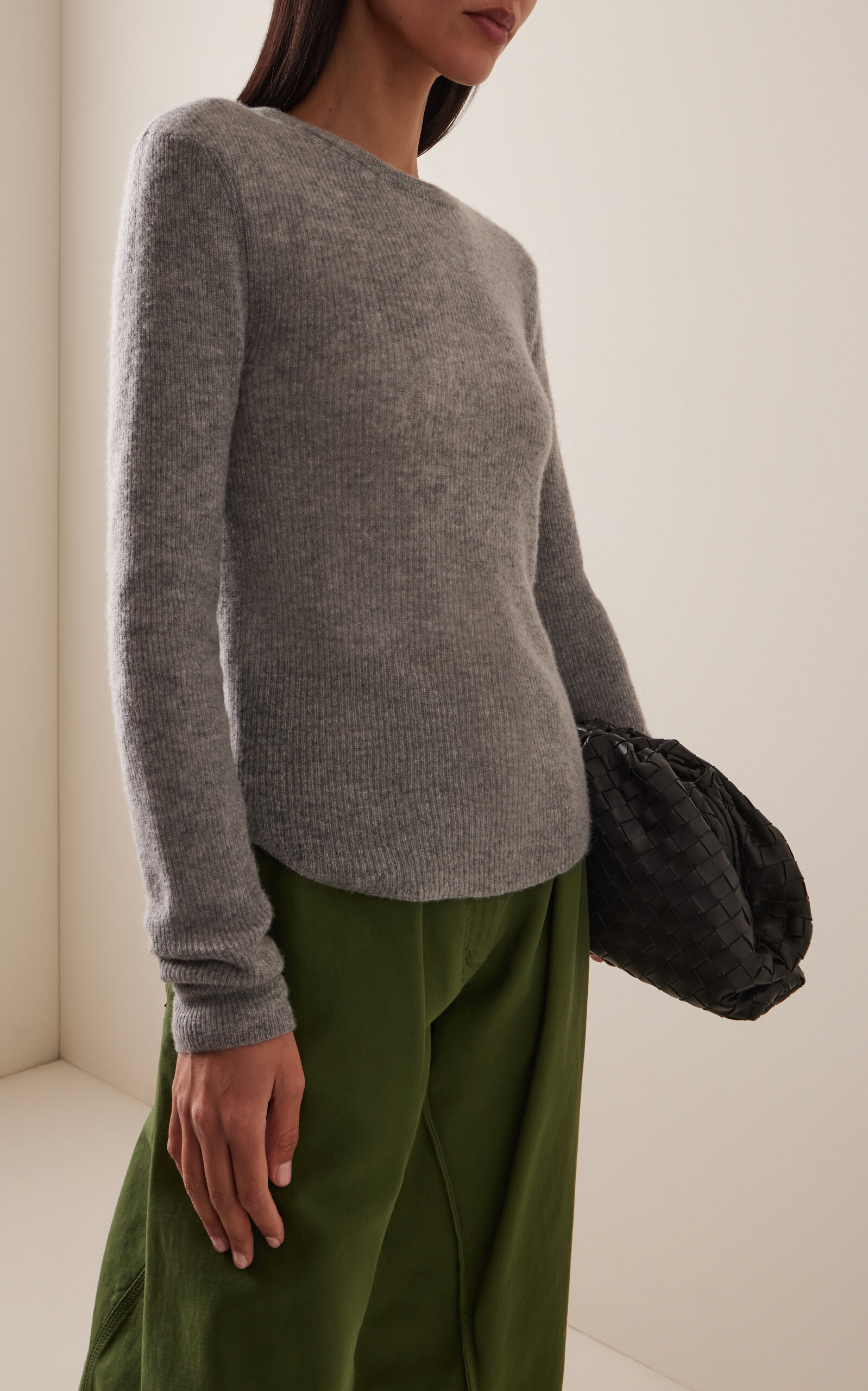 Alessia Merino Wool-Blend Sweater grey - 3