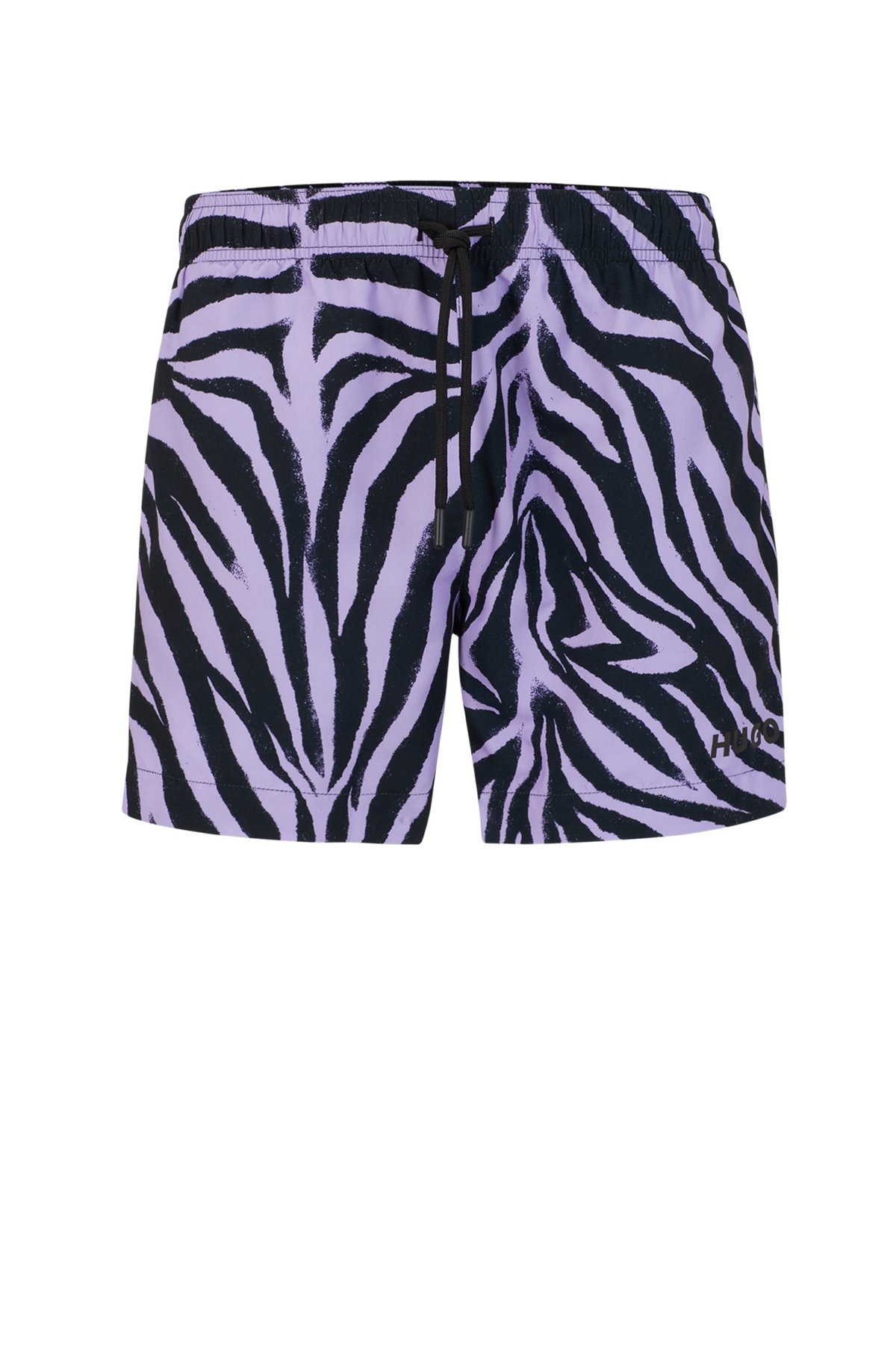 QUICK-DRY ANIMAL-PRINT SWIM SHORTS - 1