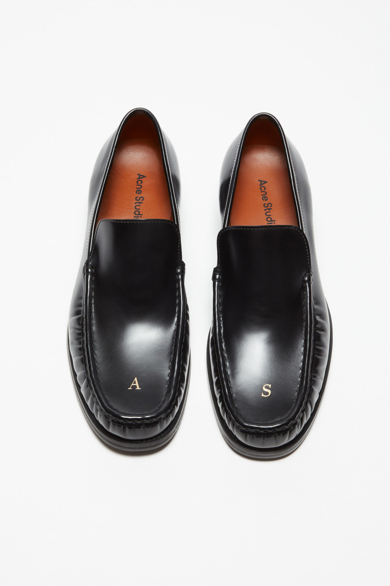 Acne Studios Leather loafers - Black outlook